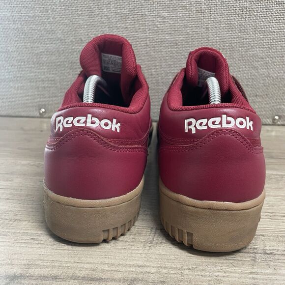 REEBOK | Mens Classic Workout Clean Cranberry Gum Trainers Shoe Size 10.5 Red main image 7